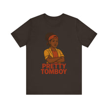 Load image into Gallery viewer, Pretty Tomboy Unisex Jersey Tee, Casual Wear, Graphic Tee, Birthday Gift, Everyday Style, Youth Fashion, Summer Essential
