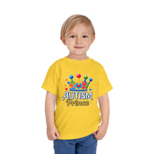 Load image into Gallery viewer, Toddler Autism Prince Tee - Cute Short Sleeve Shirt for Kids, Perfect for Birthdays, Celebrations, and Autism Awareness Events
