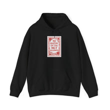 Load image into Gallery viewer, MGT No Hatin&#39; Unisex Hooded Sweatshirt - Vegan Gift, Cozy Hoodie, Casual Wear, Trendy Streetwear, Gift for Friends
