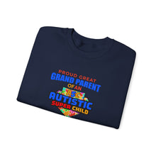 Load image into Gallery viewer, Proud Great Grandparent Sweatshirt, Unisex Crewneck, Autism Awareness Gift, Family Bond, Cozy Pullover, Special Needs Support
