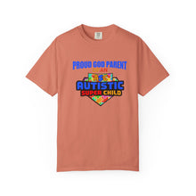 Load image into Gallery viewer, Proud God Parent Autistic Super Child  T-shirt, Unisex Graphic Tee, Gift for Special Needs Supporters, Inspirational Shirt for Parents, Family of [...]
