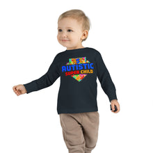 Load image into Gallery viewer, Autistic Super Child Toddler Long Sleeve Tee, Autism Awareness Shirt, Toddler Graphic Tee, Gifts for Special Needs, Cute Kid&#39;s Apparel

