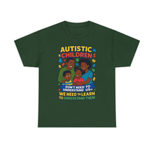 Load image into Gallery viewer, Autistic Children Awareness Tee, Unisex Cotton T-Shirt for Advocacy, Gift for Autism Awareness Month, Supportive Family Shirt, [...]

