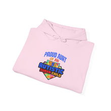 Load image into Gallery viewer, Proud Aunt of an Autistic Super Child Hoodie for Autism Awareness, Gift for Proud Aunts, Cozy Pullover, Child&#39;s Support Sweatshirt, Unique Autism Merchandise

