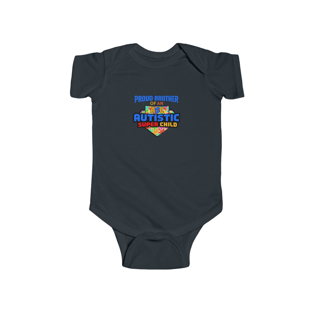 Proud Brother of an Autism Super Child Bodysuit, Baby Shower Gift, Infant Outfit, Cute Gift for New Parents, Family Celebrations