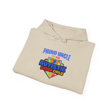 Load image into Gallery viewer, Proud Uncle Autistic Support Hoodie, Unisex Sweatshirt, Autism Awareness Gift, Family Celebration Apparel, Supportive Hoodie
