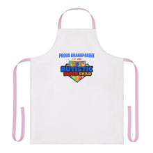 Load image into Gallery viewer, Proud Grandparent of Autistic Super Child Apron, Custom Cooking Gift for Autism Awareness, Family Gathering Essential, Supportive Kitchenware, Colorful Apron [...]
