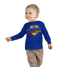 Load image into Gallery viewer, Autistic Super Child Toddler Long Sleeve Tee, Autism Awareness Shirt, Toddler Graphic Tee, Gifts for Special Needs, Cute Kid&#39;s Apparel
