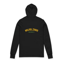 Load image into Gallery viewer, Muslima Empowering Message Hoodie, Inspirational Long Sleeve Tee, Unisex Motivational Shirt, Cozy Casual Wear, Gift for Women
