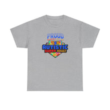 Load image into Gallery viewer, Proud Parent of an Autistic Super ADULT Tee, Autism Awareness Apparel, Unisex T-Shirt, Gift for Parents, Supportive Parent Shirt, [...]
