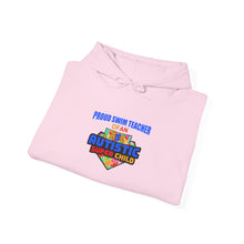 Load image into Gallery viewer, Proud Swim Teacher of Autistic Super Child Sweatshirt, Cozy Gift for Educators, Unisex Hoodie, School Spirit Apparel, Perfect for Teacher Appreciation
