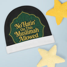 Load image into Gallery viewer, Muslimah Baby Beanie, Cute Baby Hat, AOP Beanie for Girls, Islamic Gifts, Newborn Beanie, Baby Shower Gift
