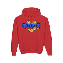 Load image into Gallery viewer, Autistic Super Child Hoodie, Positive Phrases Sweatshirt for Kids, Special Needs Gift, Awareness Apparel, Comfortable Youth Clothing
