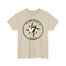 Load image into Gallery viewer, ‘In the Name of Allah&#39; Graphic Tee, Islamic Faith Shirt, Spiritual Wear, Gift for Muslims, Casual Everyday Tee
