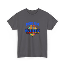 Load image into Gallery viewer, Proud Aunt of Autistic Super Child Unisex Heavy Cotton Tee, Autism Awareness Gift, Family Pride Shirt, Supportive Graphic Tee, Thoughtful Present for Aunts
