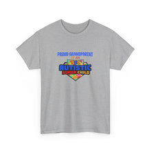 Load image into Gallery viewer, Proud Grandparent of an Autistic Super Child Tee, Autism Awareness Shirt, Gift for Grandparents, Supportive Parent T-Shirt, Family Celebration Wear, Special [...]
