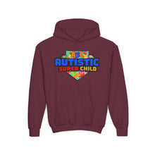 Load image into Gallery viewer, Autistic Super Child Hoodie, Positive Phrases Sweatshirt for Kids, Special Needs Gift, Awareness Apparel, Comfortable Youth Clothing
