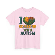 Load image into Gallery viewer, I love someone with Autism Awareness Tee, Family Support Shirt, Unisex Heavy Cotton Tee, Gift for Family, Special Needs Advocate Apparel

