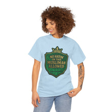 Load image into Gallery viewer, Crown Unisex Heavy Cotton Tee - &#39;No Hatin&#39; On This Muslimah Allowed&#39;, Islamic Pride Shirt, Modest Fashion Top, Gift for Muslim Friends, [...]
