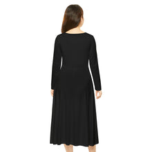 Load image into Gallery viewer, Crown No Hatin’ On This Muslimah Allowed  Pink Long Sleeve Dance Dress, Perfect for Festivals, Casual Wear, Unique Gift Idea
