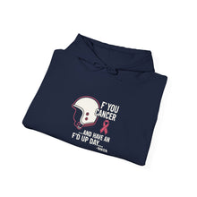 Load image into Gallery viewer, Biker FU  Cancer Awareness Hoodie | Motivational Sweatshirt for Tough Days | Gift for Cancer Fighters, Comfort Wear
