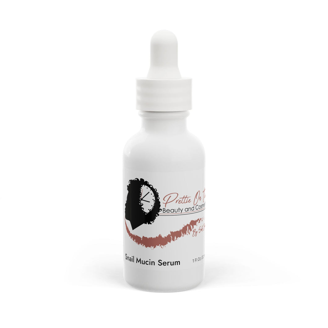 Prettie On Time Snail Mucin Facial Serum, 1oz