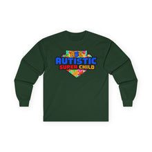 Load image into Gallery viewer, Autistic Super Child Long Sleeve Tee - Unisex Gift for Autism Awareness, Supportive T-Shirt, Playful Apparel, Perfect for Every Day
