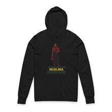 Load image into Gallery viewer, Muslima Empowering Message Hoodie, Inspirational Long Sleeve Tee, Unisex Motivational Shirt, Cozy Casual Wear, Gift for Women
