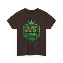 Load image into Gallery viewer, Crown Unisex Heavy Cotton Tee - &#39;No Hatin&#39; On This Muslimah Allowed&#39;, Islamic Pride Shirt, Modest Fashion Top, Gift for Muslim Friends, [...]
