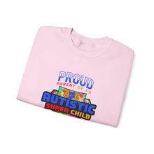 Load image into Gallery viewer, Proud Parent Sweatshirt - Unisex Heavy Blend™ Crewneck, Autism Awareness Gift, Super Child Pride, Family Celebrations, Casual Everyday Wear
