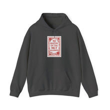Load image into Gallery viewer, MGT No Hatin&#39; Unisex Hooded Sweatshirt - Vegan Gift, Cozy Hoodie, Casual Wear, Trendy Streetwear, Gift for Friends
