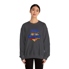 Load image into Gallery viewer, Proud Parent Sweatshirt - Unisex Heavy Blend™ Crewneck, Autism Awareness Gift, Super Child Pride, Family Celebrations, Casual Everyday Wear
