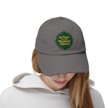 Load image into Gallery viewer, Unisex Distressed Cap with &#39;No&#39;Hatin&#39; On This Muslimah Allowed&#39; Design, Trendy Hat for Everyday Wear, Gift for Muslim Women, Casual [...]
