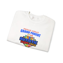 Load image into Gallery viewer, Proud Great Grandparent Sweatshirt, Unisex Crewneck, Autism Awareness Gift, Family Bond, Cozy Pullover, Special Needs Support
