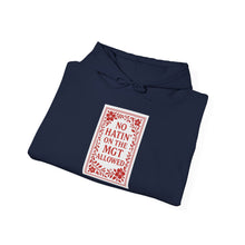 Load image into Gallery viewer, MGT No Hatin&#39; Unisex Hooded Sweatshirt - Vegan Gift, Cozy Hoodie, Casual Wear, Trendy Streetwear, Gift for Friends

