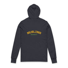 Load image into Gallery viewer, Muslima Empowering Message Hoodie, Inspirational Long Sleeve Tee, Unisex Motivational Shirt, Cozy Casual Wear, Gift for Women
