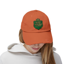 Load image into Gallery viewer, Crown Unisex Distressed Cap with &#39;No&#39;Hatin&#39; On This Muslimah Allowed&#39; Design, Trendy Hat for Everyday Wear, Gift for Muslim Women, Casual [...]
