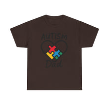 Load image into Gallery viewer, Autism Dad Unisex Heavy Cotton Tee | Supportive Gift for Fathers | Family, Awareness, Love, Encouragement, Puzzle Pieces
