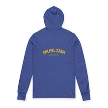 Load image into Gallery viewer, Muslima Empowering Message Hoodie, Inspirational Long Sleeve Tee, Unisex Motivational Shirt, Cozy Casual Wear, Gift for Women

