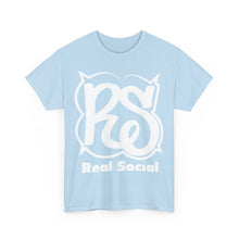 Load image into Gallery viewer, Real Social White writing
