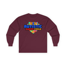 Load image into Gallery viewer, Autistic Super Child Long Sleeve Tee - Unisex Gift for Autism Awareness, Supportive T-Shirt, Playful Apparel, Perfect for Every Day

