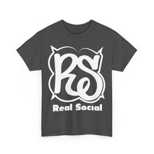 Load image into Gallery viewer, Real Social White writing
