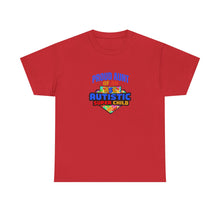 Load image into Gallery viewer, Proud Aunt of Autistic Super Child Unisex Heavy Cotton Tee, Autism Awareness Gift, Family Pride Shirt, Supportive Graphic Tee, Thoughtful Present for Aunts

