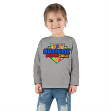 Load image into Gallery viewer, Autistic Super Child Toddler Long Sleeve Tee, Autism Awareness Shirt, Toddler Graphic Tee, Gifts for Special Needs, Cute Kid&#39;s Apparel
