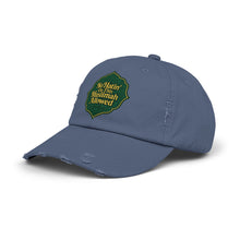 Load image into Gallery viewer, Unisex Distressed Cap with &#39;No&#39;Hatin&#39; On This Muslimah Allowed&#39; Design, Trendy Hat for Everyday Wear, Gift for Muslim Women, Casual [...]
