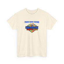 Load image into Gallery viewer, Proud Swim Teacher of An Autistic Super Child Tee | Unisex Heavy Cotton Tee, Autism Awareness Shirt, Gift for Swim Instructors, Family Reunion Gear, Comfortable [...]
