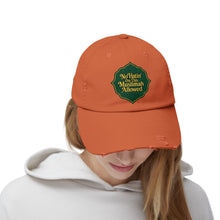 Load image into Gallery viewer, Unisex Distressed Cap with &#39;No&#39;Hatin&#39; On This Muslimah Allowed&#39; Design, Trendy Hat for Everyday Wear, Gift for Muslim Women, Casual [...]
