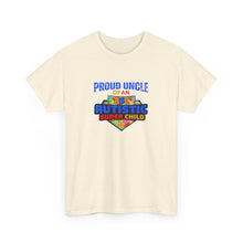 Load image into Gallery viewer, Proud Uncle Tee - Supportive Gift for Autism Awareness, Perfect for Family, Gifts for Uncles, Birthday and Celebrations
