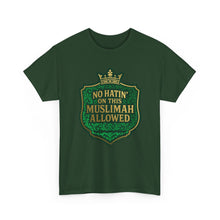 Load image into Gallery viewer, Crown Unisex Heavy Cotton Tee - &#39;No Hatin&#39; On This Muslimah Allowed&#39;, Islamic Pride Shirt, Modest Fashion Top, Gift for Muslim Friends, [...]

