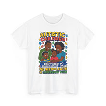 Load image into Gallery viewer, Autistic Children Awareness Tee, Unisex Cotton T-Shirt for Advocacy, Gift for Autism Awareness Month, Supportive Family Shirt, [...]
